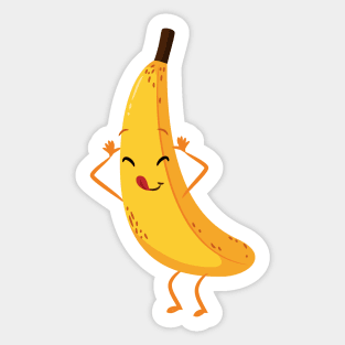 Banana Fruit Lover Design Sticker